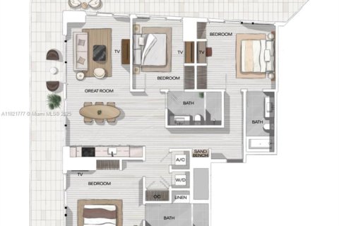Condo in Miami, Florida, 3 bedrooms  № 1888817 - photo 6