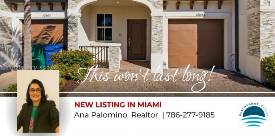Adosado en Miami, Florida 3 dormitorios, 157.47 m2 № 2075387