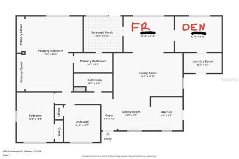 Villa ou maison à vendre à Orlando, Floride: 3 chambres, 144.37 m2 № 2203015 - photo 4