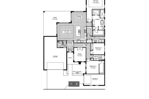 Планировка виллы или дома «House» 3 спальни в ЖК Everly