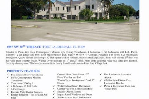 Townhouse in Fort Lauderdale, Florida 4 bedrooms, 161.19 sq.m. № 1136453 - photo 1