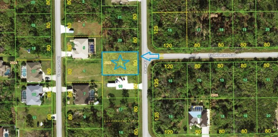 Land in Port Charlotte, Florida № 2166700