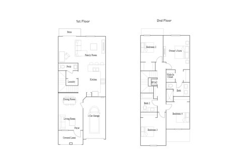 Townhouse floor plan «170SQM MARSIELLE», 4 bedrooms in SUNSET PINES