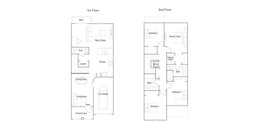 Таунхаус в SUNSET PINES в Пемброк-Пайнс, Флорида 4 спальни, 170м2 № 32492