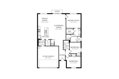 House floor plan «145SQM», 3 bedrooms in DEL WEBB NAPLES
