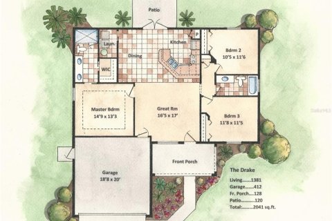 House in Ocala, Florida 3 bedrooms, 128.3 sq.m. № 872328 - photo 28