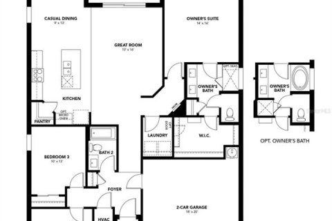House in North Port, Florida 3 bedrooms, 154.5 sq.m. № 1657235 - photo 2