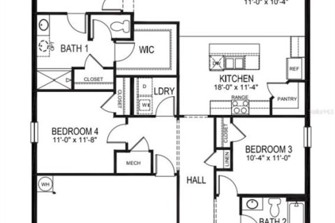 House in Cocoa, Florida 4 bedrooms, 170.01 sq.m. № 1886389 - photo 11