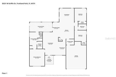Villa ou maison à louer à Fruitland Park, Floride: 3 chambres, 175.68 m2 № 2389085 - photo 2