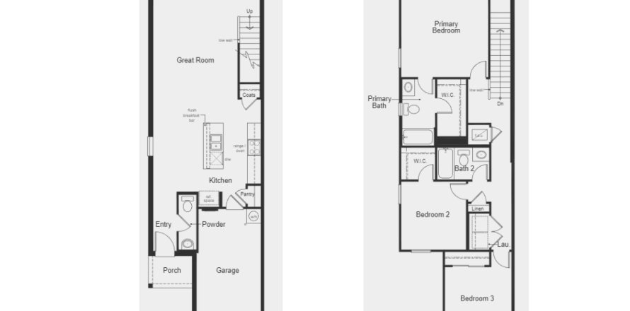 Townhouse in Mirabella Townhomes in Davenport, Florida 3 rooms, 140 sq.m. № 344022