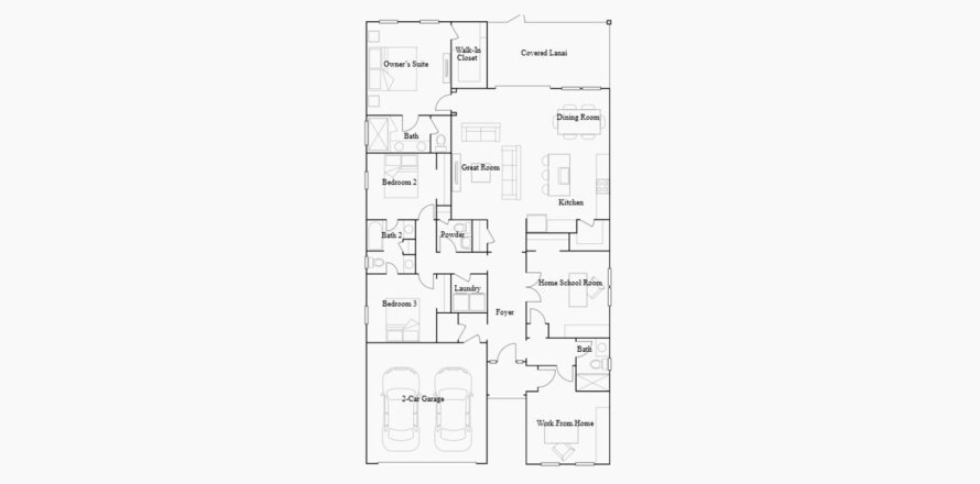 Планировка виллы или дома «209SQM» 3 спальни в ЖК AMELIA WALK
