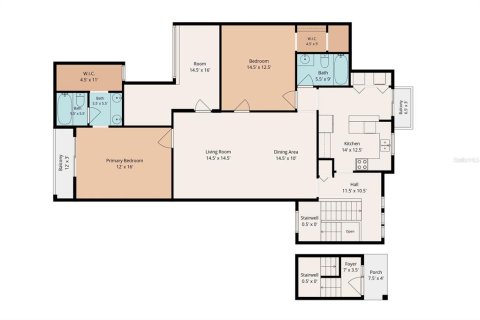 Condominio en venta en Mulberry, Florida, 2 dormitorios, 119.38 m2 № 2213216 - foto 6
