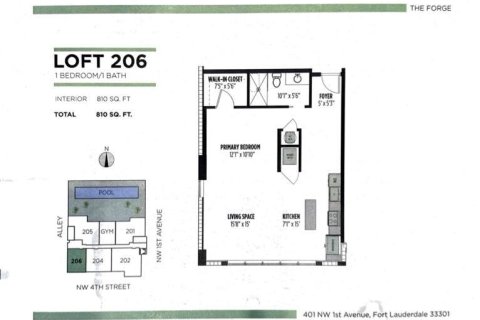 Appartement à louer à Fort Lauderdale, Floride: 1 chambre, 75.25 m2 № 2387119 - photo 8