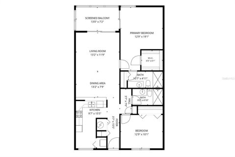 Condo in Saint Petersburg, Florida, 2 bedrooms № 2217240 - photo 9