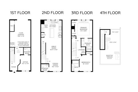 Townhouse floor plan «135SQM», 2 bedrooms in THE BRIX AT THE PACKING DISTRICT