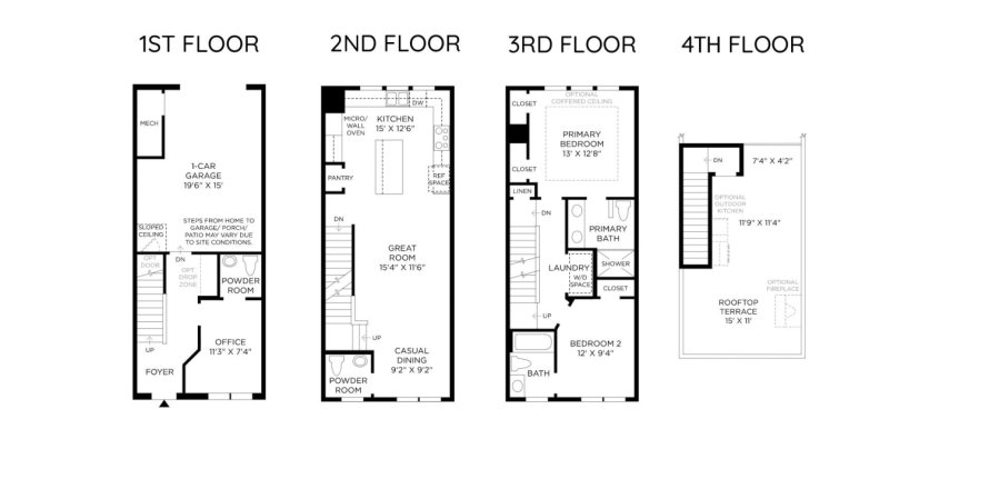 Townhouse in THE BRIX AT THE PACKING DISTRICT in Orlando, Florida 2 bedrooms, 135 sq.m. № 103029