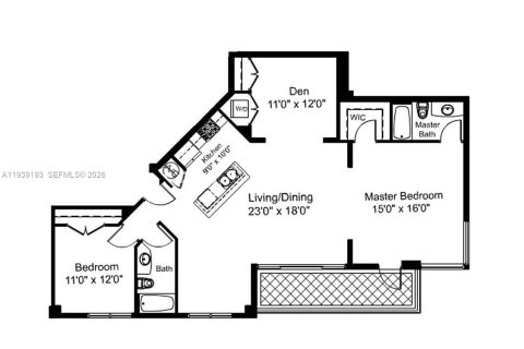 Купить кондоминиум в Майами, Флорида 5 комнат, 131.83м2, № 1996904 - фото 9