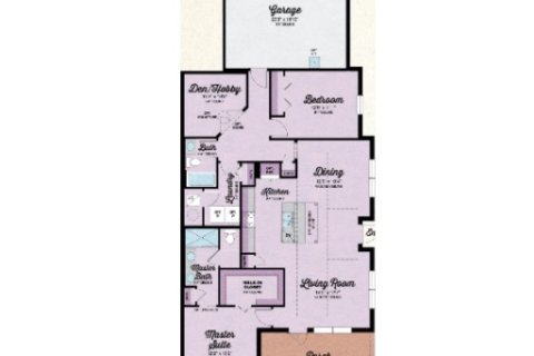 House floor plan «House», 2 bedrooms in Latitude Margaritaville