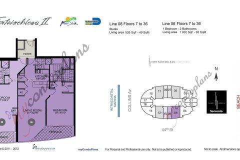 Copropriété à vendre à Miami Beach, Floride: 48.87 m2 № 1949062 - photo 24