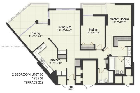 Купить кондоминиум в Майами, Флорида 2 спальни, 118.73м2, № 2088561 - фото 7