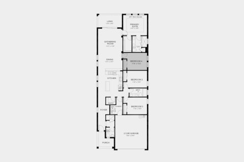 Townhouse floor plan «166SQM SAINT VINCENT», 4 bedrooms in CASSIA AT SKYE RANCH