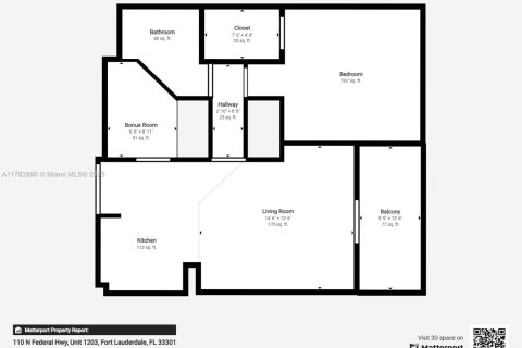 Condo in Fort Lauderdale, Florida, 1 bedroom  № 1699094 - photo 12