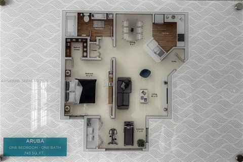 Condominio en Sunrise, Florida, 1 dormitorio  № 2048471