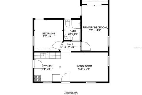 Villa ou maison à vendre à Tampa, Floride: 2 chambres, 51.1 m2 № 1906002 - photo 8