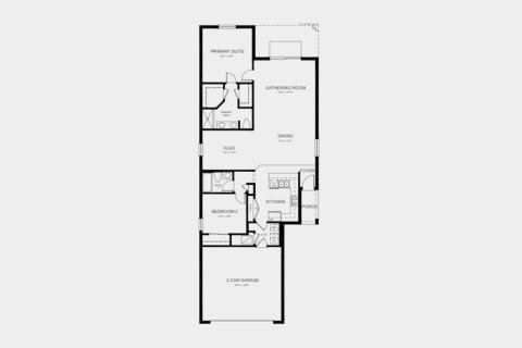 House floor plan «135SQM HOLLY», 2 bedrooms in EAVE'S BEND AT ARTISAN LAKES