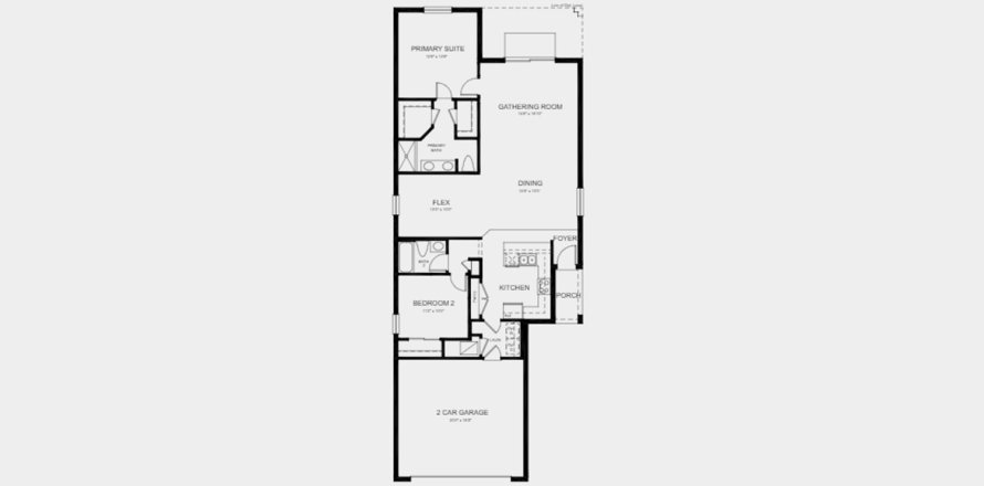 Villa ou maison à EAVE'S BEND AT ARTISAN LAKES à Palmetto, Floride 2 chambres, 135 m2 № 196375