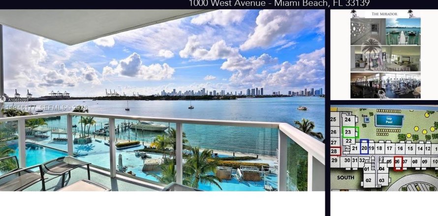 Студия в кондо в Майами-Бич, Флорида № 2003140