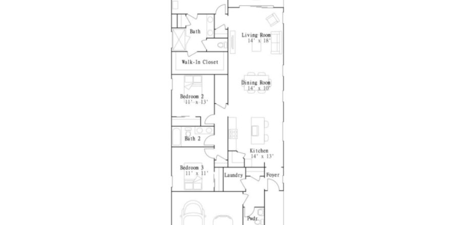 House in Hardwick Farms in Jacksonville, Florida 4 bedrooms, 174 sq.m. № 447557