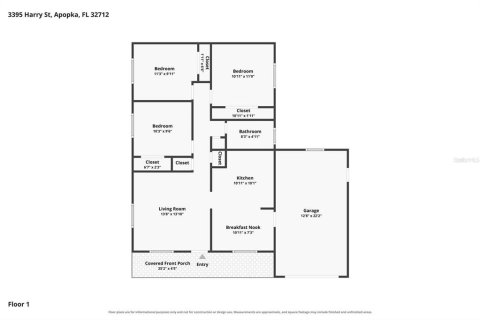 Villa ou maison à louer à Apopka, Floride: 3 chambres, 91.79 m2 № 2415274 - photo 16
