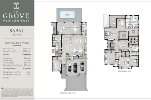 Villa ou maison à vendre à West Palm Beach, Floride: 5 chambres, 602.47 m2 № 2081702 - photo 2