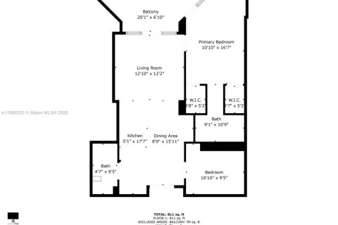 Condominio en venta en Hallandale Beach, Florida, 1 dormitorio, 80.82 m2 № 1979319 - foto 2