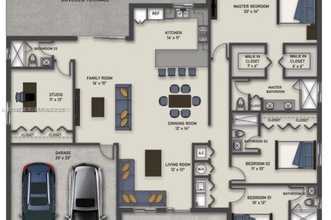 House in Cutler Bay, Florida 4 bedrooms, 213.49 sq.m. № 2428567 - photo 24