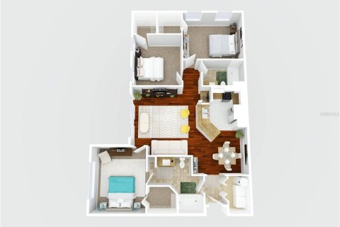 Condominio en venta en Orlando, Florida, 3 dormitorios, 117.06 m2 № 2196415 - foto 23