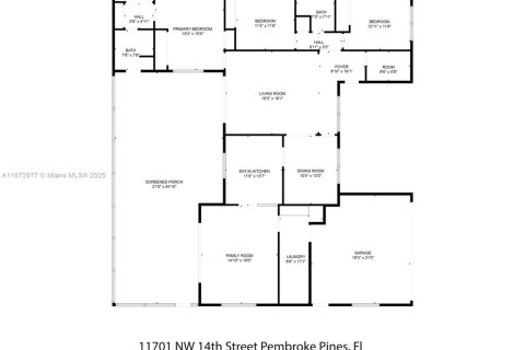 Casa en venta en Pembroke Pines, Florida, 3 dormitorios, 178.28 m2 № 1921720 - foto 28