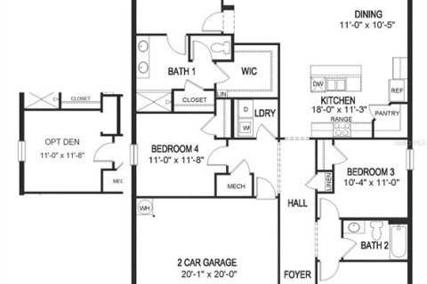 Casa en venta en Ocala, Florida, 4 dormitorios, 169.83 m2 № 1909033 - foto 20