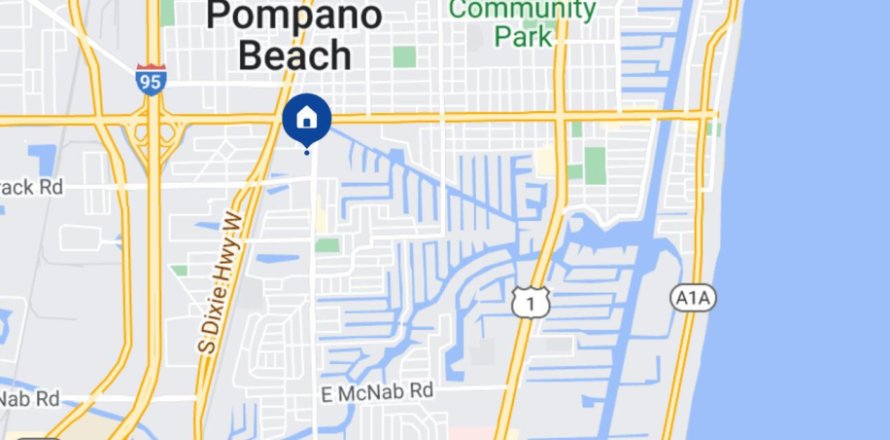 Condo in Pompano Beach, Florida, 1 bedroom № 1096659