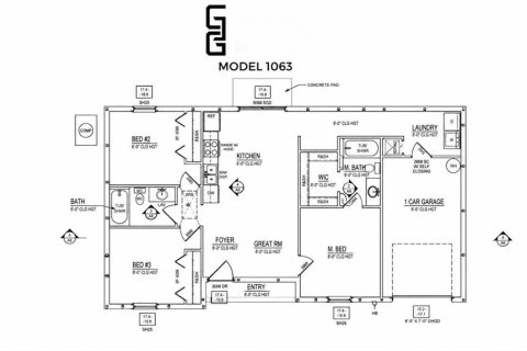 House in Ocala, Florida 3 bedrooms, 99.22 sq.m. № 2109010 - photo 3
