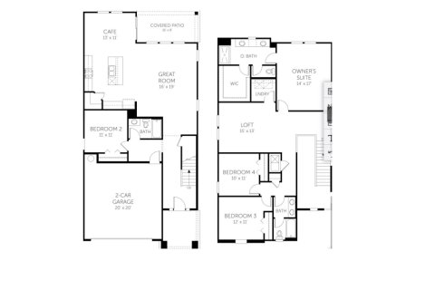 House floor plan «House», 4 bedrooms in Dunns Crossing