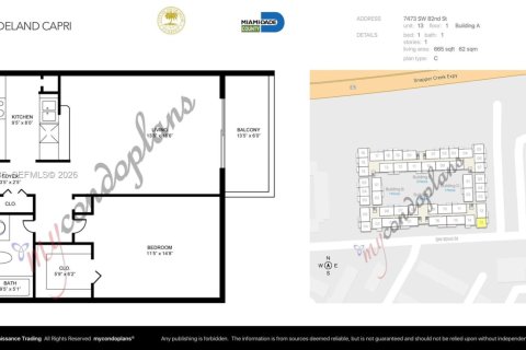 Condo in Miami, Florida, 1 bedroom  № 2024310 - photo 3