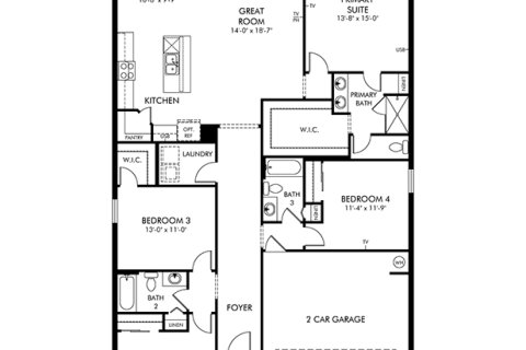 Villa ou maison à vendre à Haines City, Floride: 4 chambres, 184.69 m2 № 1840622 - photo 1