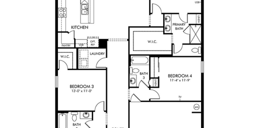 Villa ou maison à Haines City, Floride 4 chambres, 184.69 m2 № 1840622