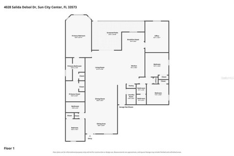 Villa ou maison à vendre à Sun City Center, Floride: 4 chambres, 247.12 m2 № 2398636 - photo 3