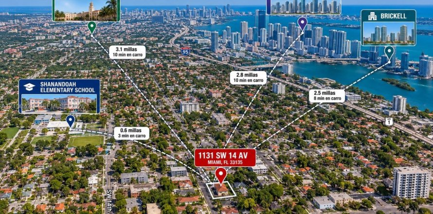 Villa ou maison à Miami, Floride 2 chambres, 92.9 m2 № 2400558