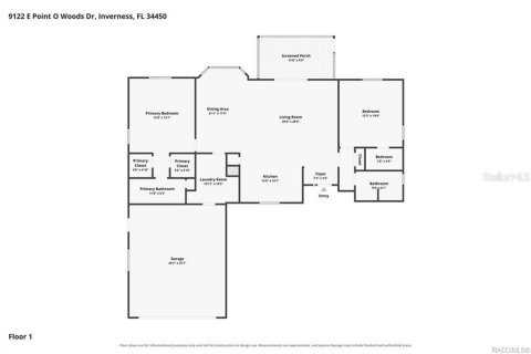Villa ou maison à vendre à Inverness, Floride: 2 chambres, 140.28 m2 № 2430969 - photo 4