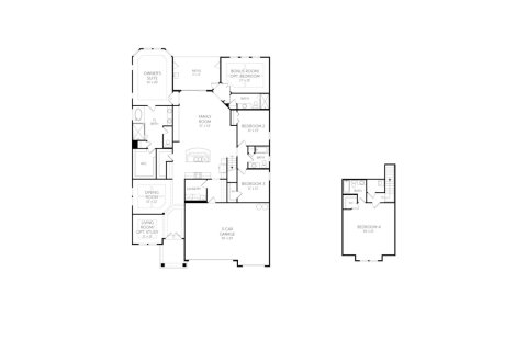 House floor plan «House», 4 bedrooms in Beacon Lake by Dream Finder Homes