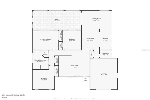 House in Holiday, Florida 3 bedrooms, 154.68 sq.m. № 1659285 - photo 2